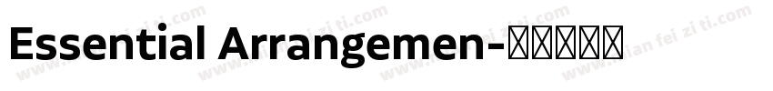 Essential Arrangemen字体转换